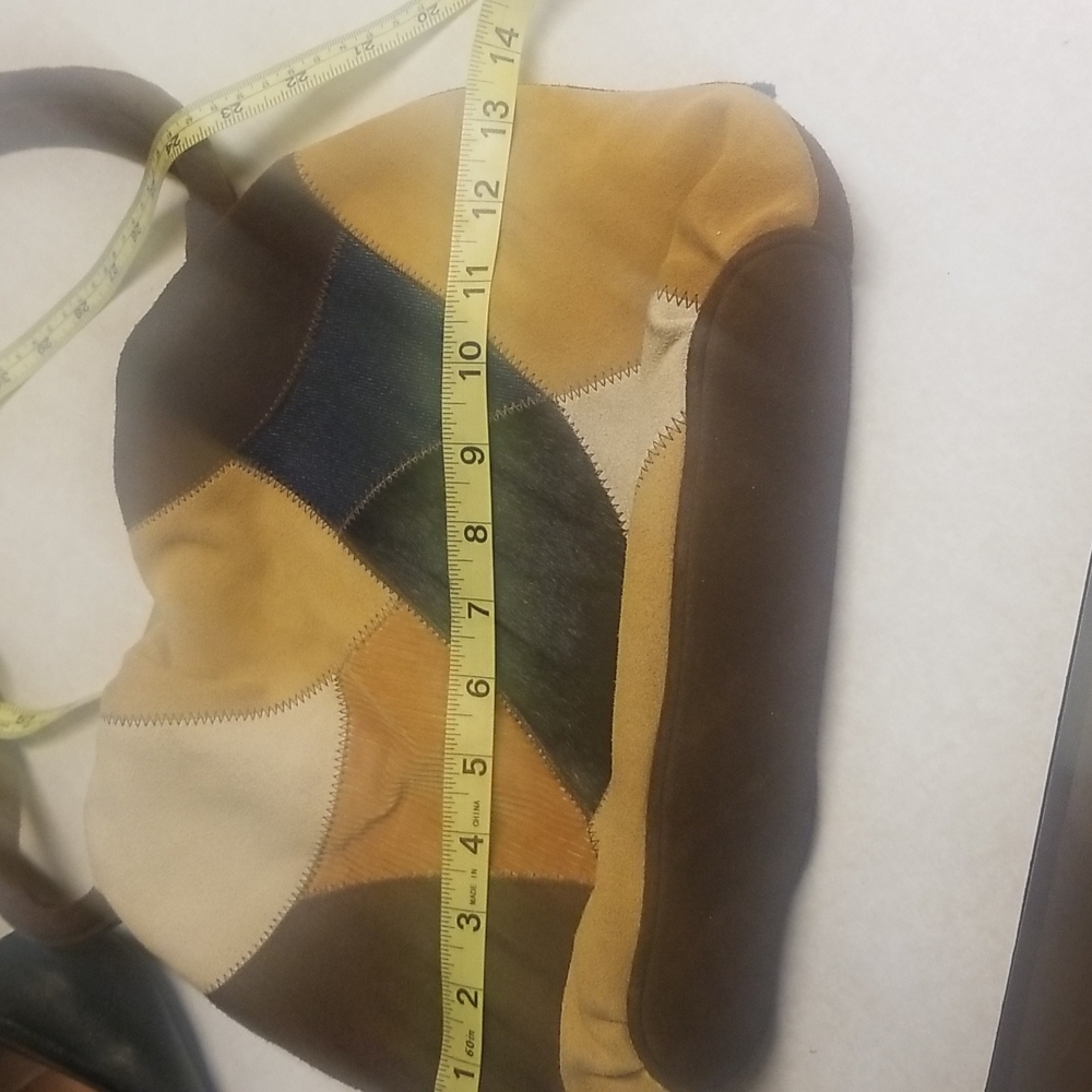 Vintage Valeri Steven's Suede Patchwork Purse - image 8